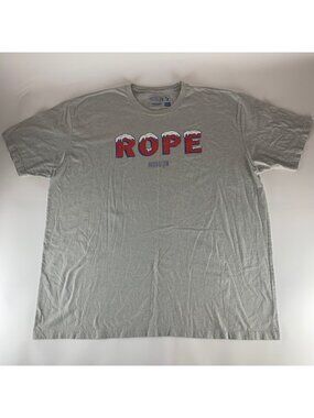 Baseballism Gray Frozen Rope Short Sleeve Crewneck Shirt Mens 3XL